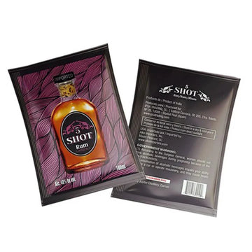 5 SHOT RUM SACHETS (100ML)