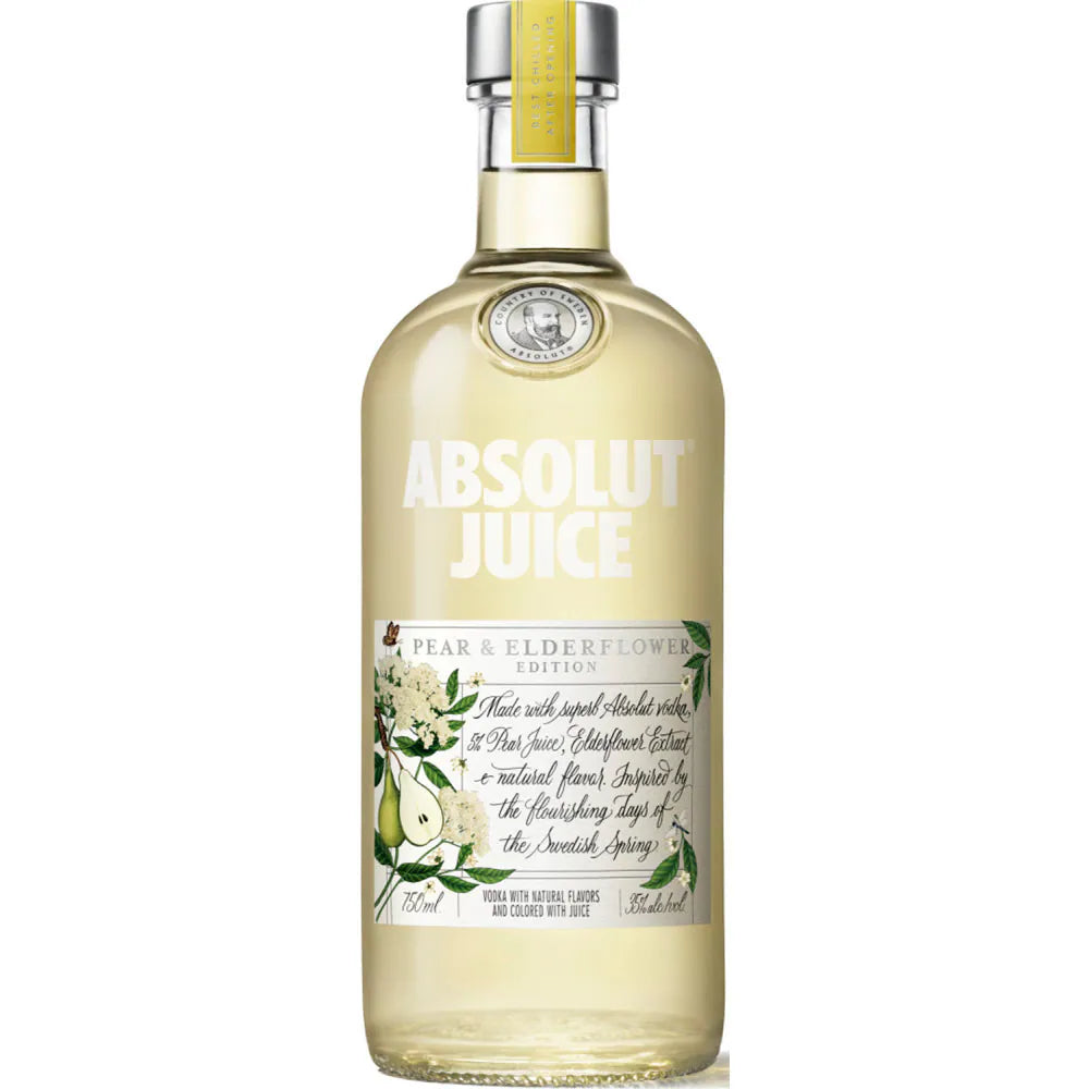 ABSOLUT JUICE PEAR & ELDERFLOWER (750ML)