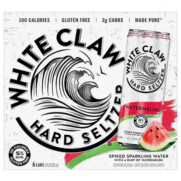 WHITE CLAW WATERMELON (12OZ/6PK) CAN