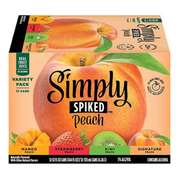 SIMPLY PEACH VARIETY (12/12OZ)