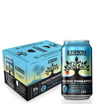 2 TOWNS CIDER PINEAPPLE (6/12OZ) C