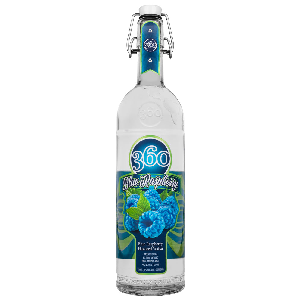 360 BLU RASP VODKA (750ML)