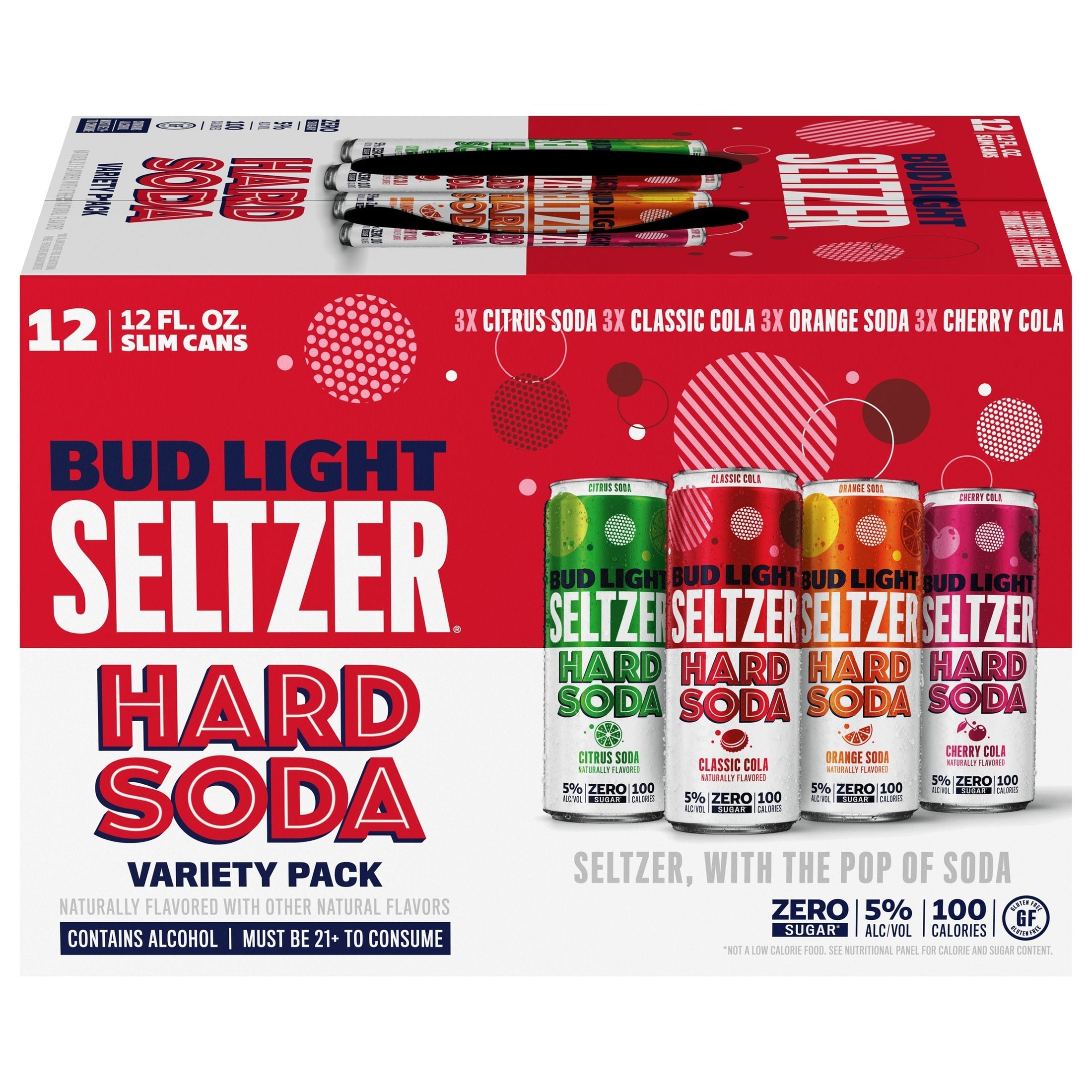 BUD LIGHT SELTZER HARD SODA VARIETY  (12PK)