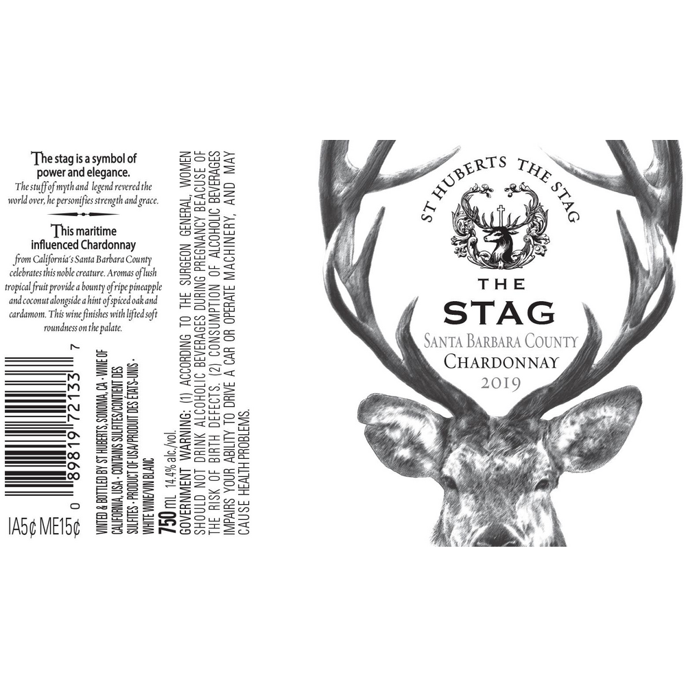 ST HUBERTS STAG CHARD (750ML)