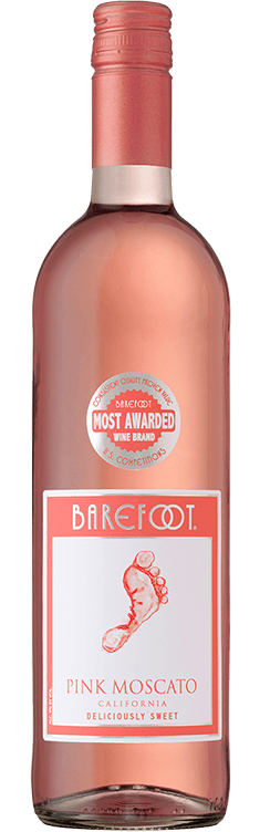 BAREFOOT PINK MOSCATO (750ML)