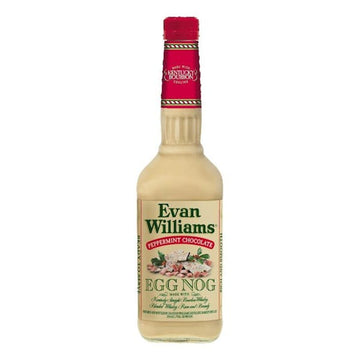 EVAN WILLIAMS WHT CHOC PEPPERMINT EGGNOG (750ML)