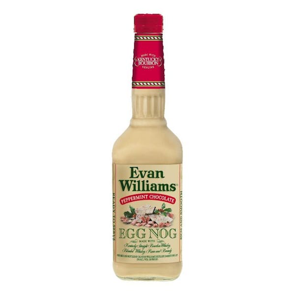 EVAN WILLIAMS WHT CHOC PEPPERMINT EGGNOG (750ML)