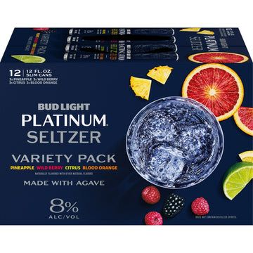 BUD LIGHT PLATINUM SELTZER VARIETY (12PK/12OZ)