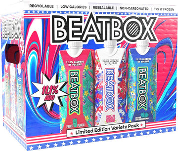 BEATBOX RED WHT, BLU VARIETY BOX (6/500ML)