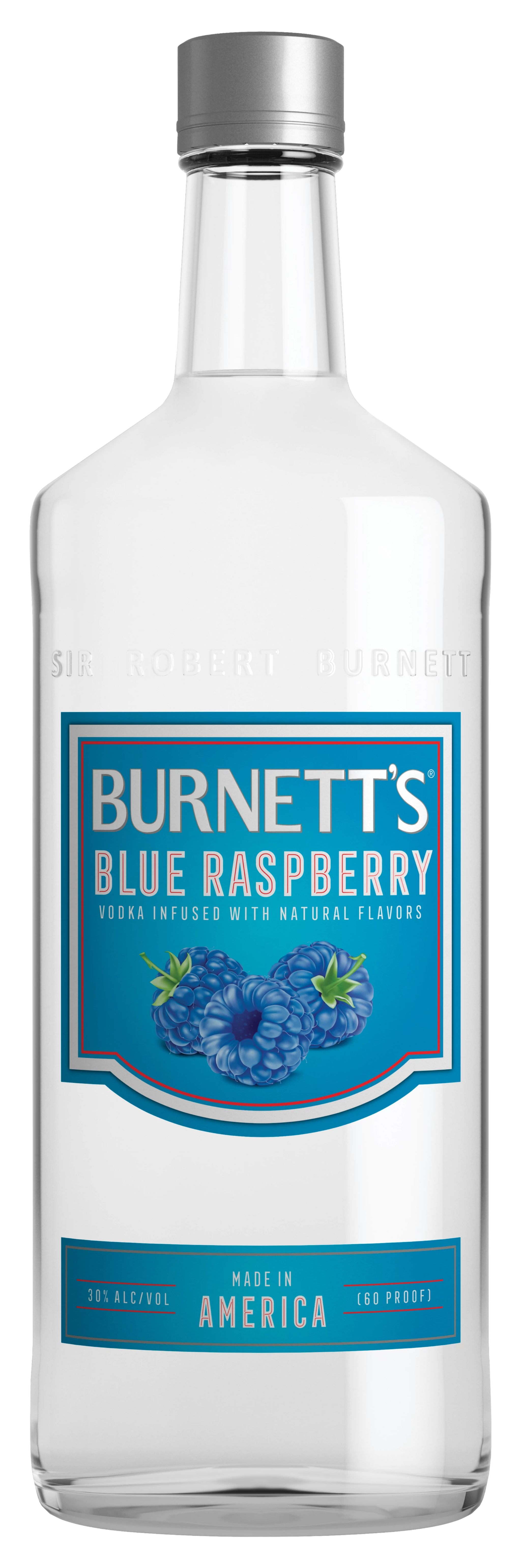 BURNETT'S BLUE RASPBERRY  (750ML)