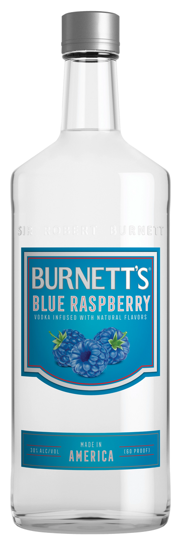 BURNETT'S BLUE RASPBERRY  (750ML)