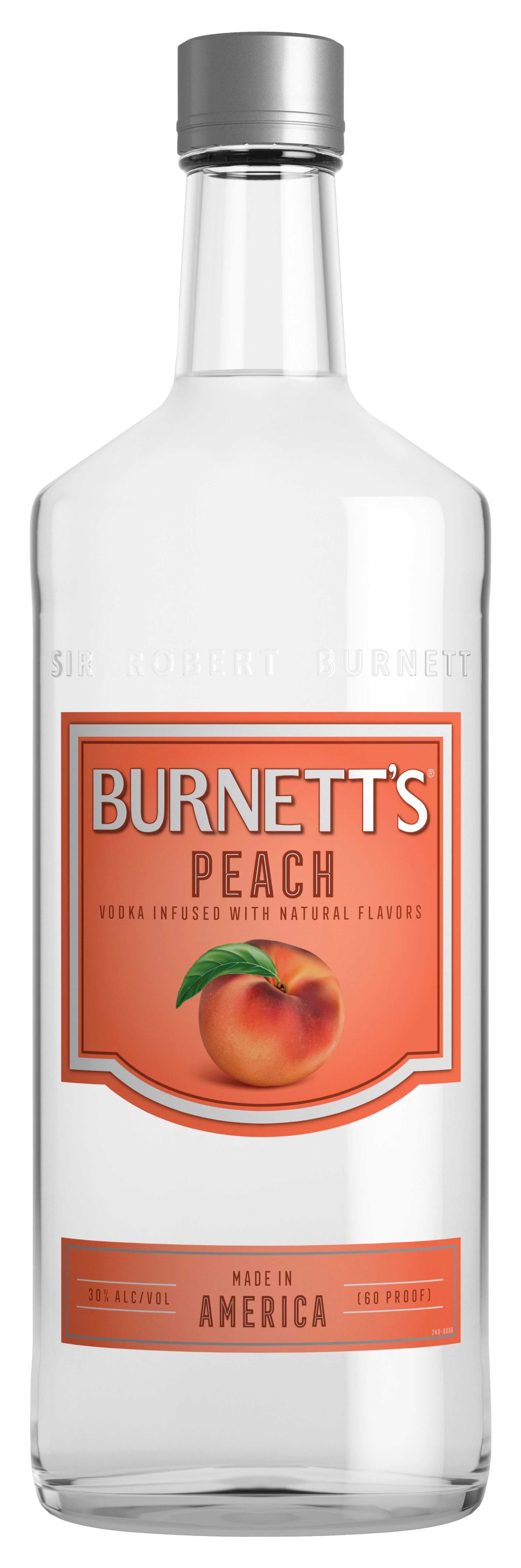 BURNETTS PEACH (750ML)