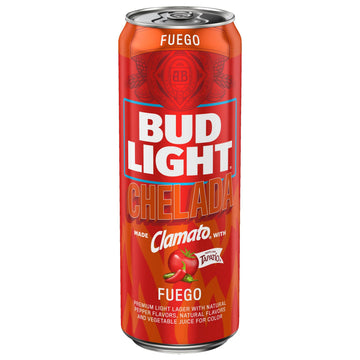 BUD LIGHT CHELANDA FUEGO (25OZ)