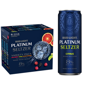 BUDLIGHT SELTZER PLAT. (12OZ/6PK) CAN