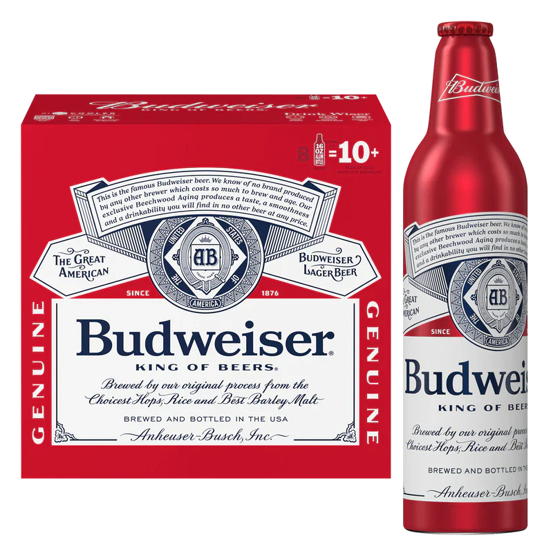 BUDWEISER 8PK (16 OZ) AL (12 OZ)