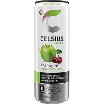 CELSIUS GREEN APPLE CHERRY (12OZ)