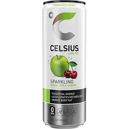 CELSIUS GREEN APPLE CHERRY (12OZ)