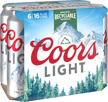 COORS LIGHT CAN (6/16OZ)