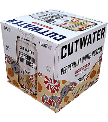 CUTWATER PEPPERMINT WHITE RUSSIAN(4PK) CAN
