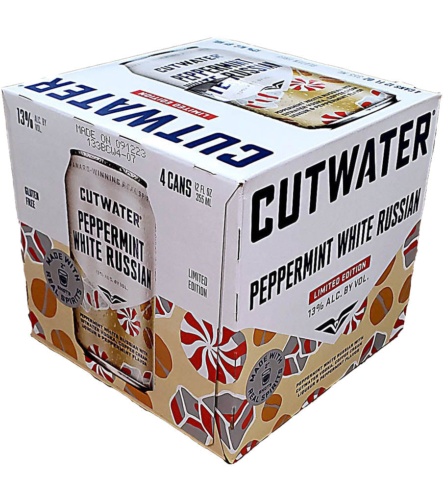 CUTWATER PEPPERMINT WHITE RUSSIAN(4PK) CAN