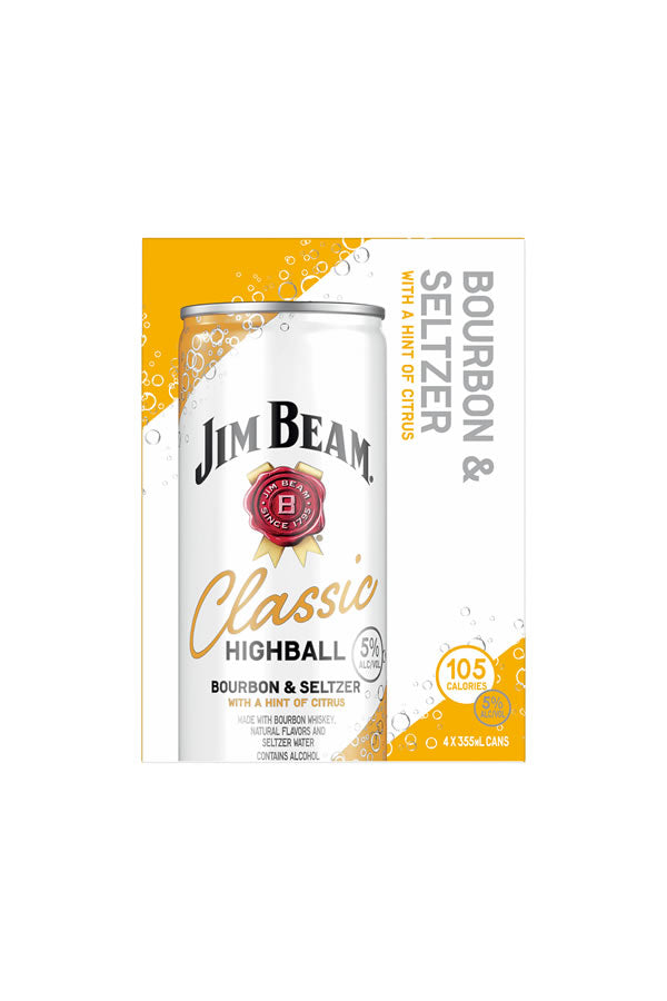 JIM BEAM BOURBON & SELTZER 4PK CAN