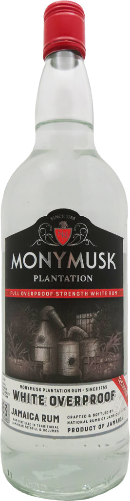PLANTATION MONYMUSK WHITE OVERPROOF (1.0L)