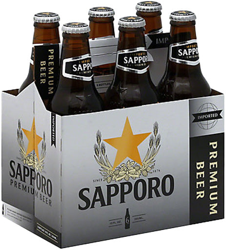SAPPORO BEER (6/12OZ) B
