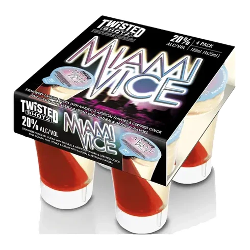 TWISTED SHOTS MIAMI VICE (100ML) 4PK