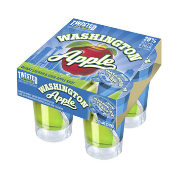 TWISTED SHOTZ WASH APPLE (4/25ML)