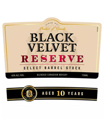 BLACK VELVET RES 8 Y (750ML)