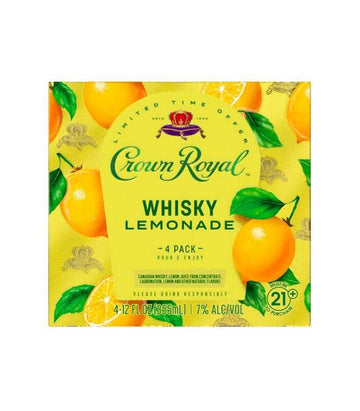 CROWN ROYAL WHISKEY LEMONADE 4PK
