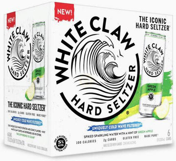 WHITE CLAW GREEN APPLE (6/12OZ)