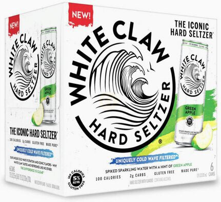 WHITE CLAW GREEN APPLE (6/12OZ)
