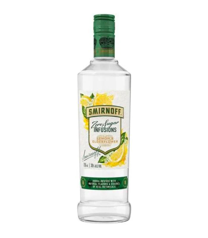 SMIRNOFF ZERO SUGAR LEMON & ELDERFLOWER (750 ML)